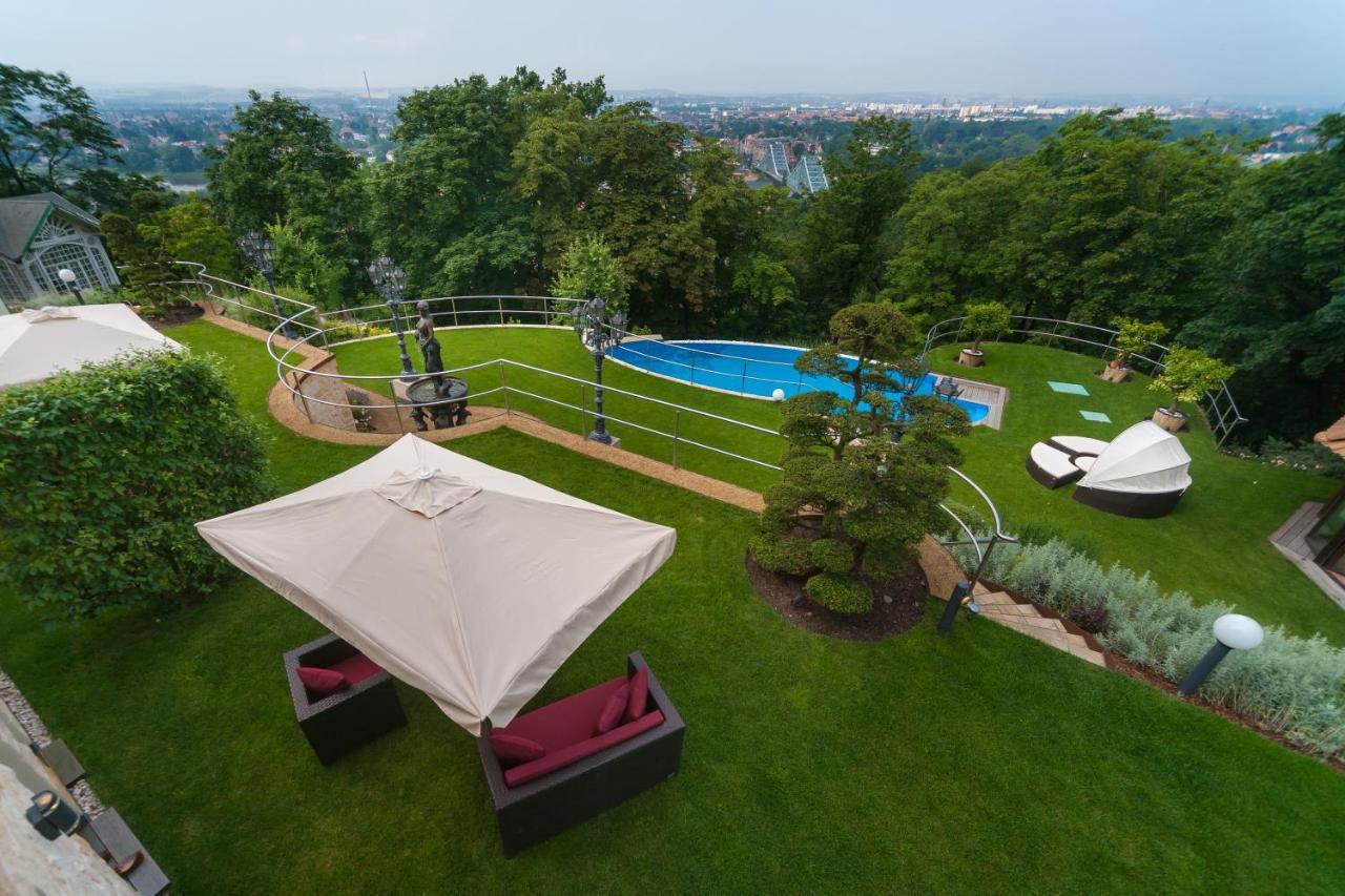 Villa Via Lapis - Panoramablick Ueber Dresden - Garten - Pool - Sauna - Luxus Exterior foto