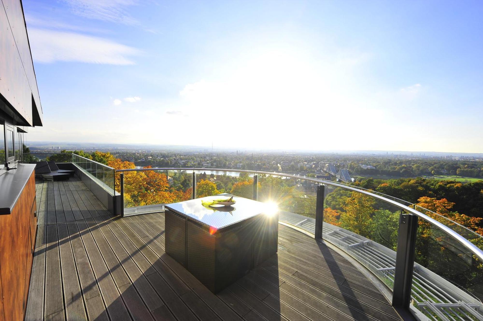 Villa Via Lapis - Panoramablick Ueber Dresden - Garten - Pool - Sauna - Luxus Zimmer foto